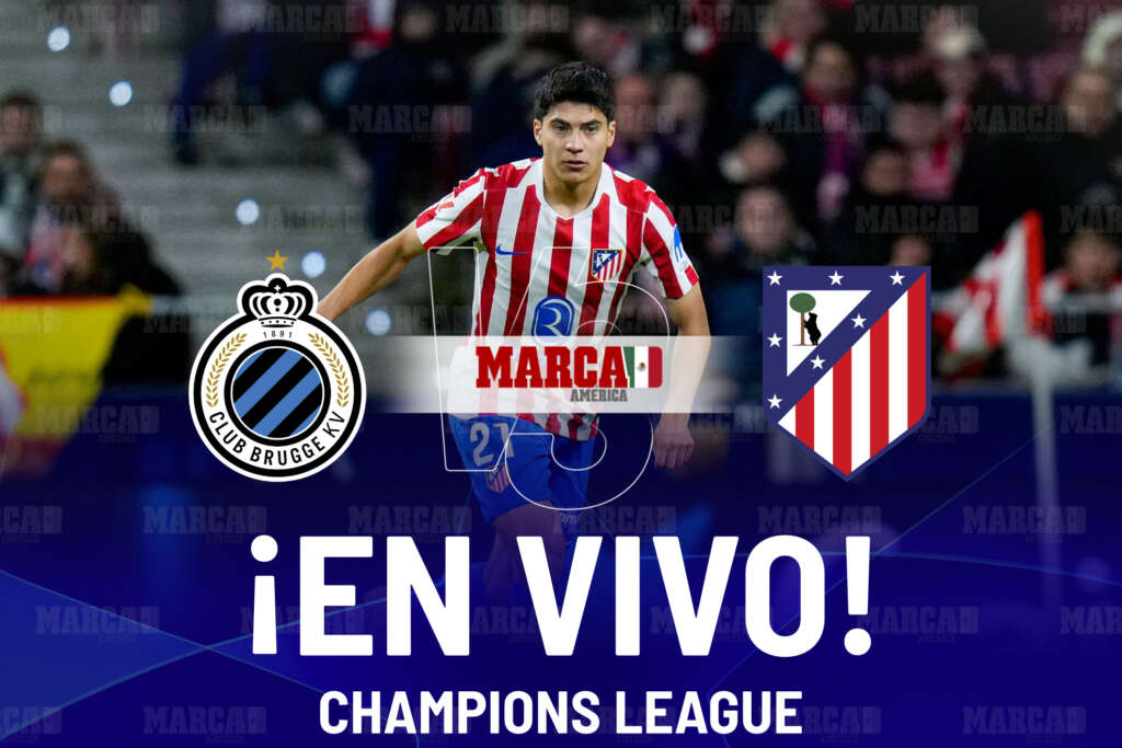 Brujas vs Atlético de Madrid EN VIVO Hoy. Partido de Obed Vargas en Playoffs de Champions League 2026: 0-2 Julián Álvarez y Lookman