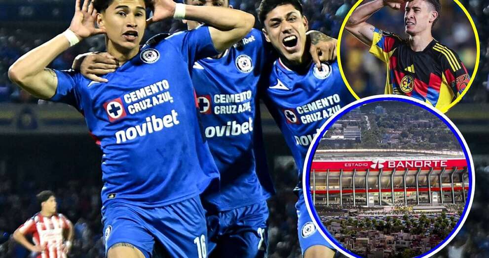 Cruz Azul aún no juega en el Estadio Azteca y ya se 'adueña' de una parte de la tribuna antes de la reapertura de la casa del América