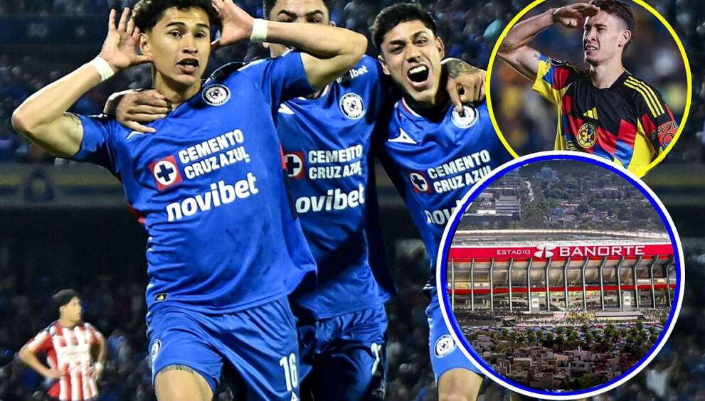 Cruz Azul aún no juega en el Estadio Azteca y ya se 'adueña' de una parte de la tribuna antes de la reapertura de la casa del América