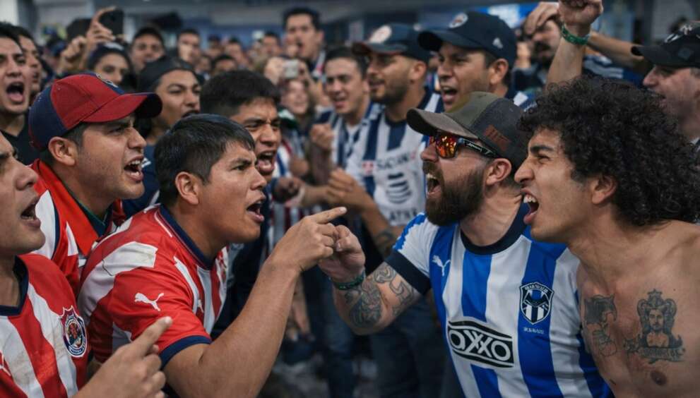 ¡Violencia en estadio mundialista! Aficionados de Monterrey golpean a seguidor de Chivas tras derrota