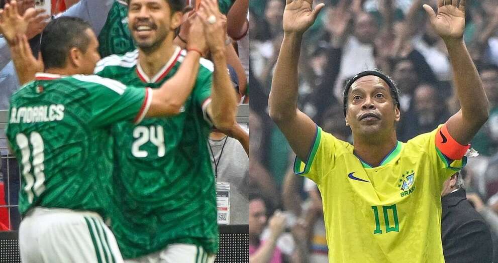 Goles y resumen México vs. Brasil: Doblete Oribe Peralta se roba el show de Ronaldinho recordando Londres 2012