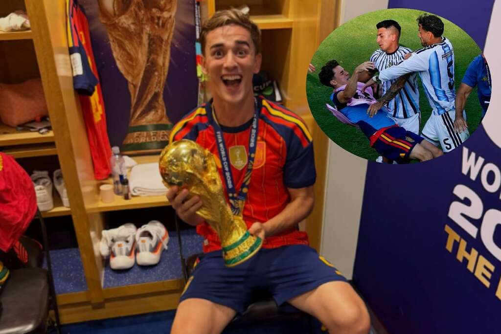 El mensaje de Gavi tras ser agredido por Leandro Paredes en la Final de Copa del Mundo