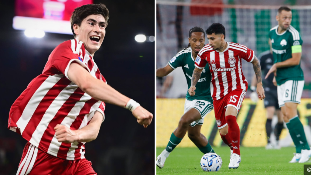 La Hormiga González vive su primer Clásico de Grecia… en la banca: Resumen Olympiacos vs Panathinaikos