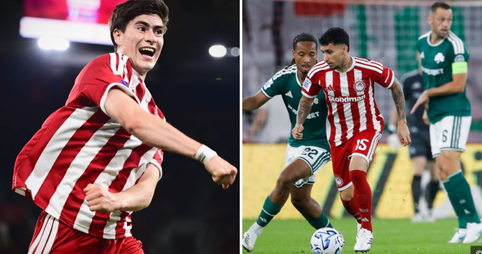 La Hormiga González vive su primer Clásico de Grecia… en la banca: Resumen Olympiacos vs Panathinaikos